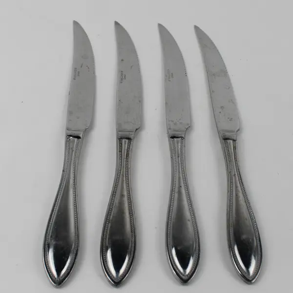 Lot of 4 Wallace Silver American Tradition Pattern SS Solid Steak Knives 9.25"