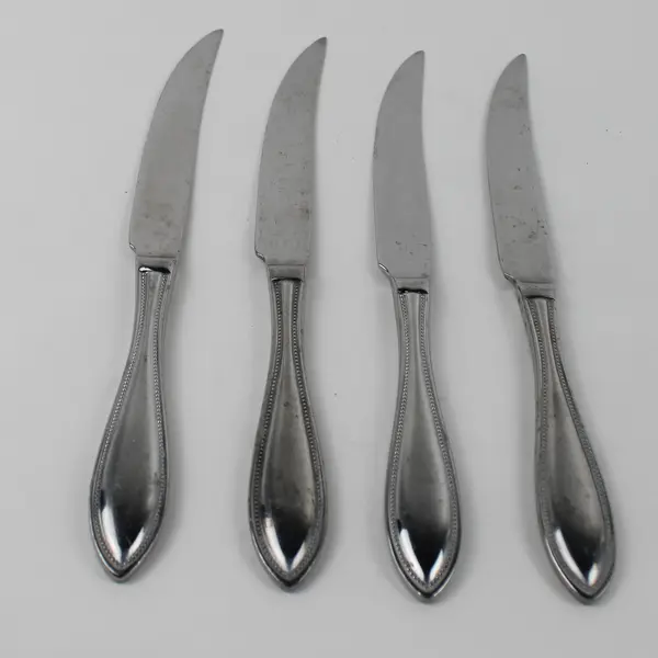 Lot of 4 Wallace Silver American Tradition Pattern SS Solid Steak Knives 9.25"