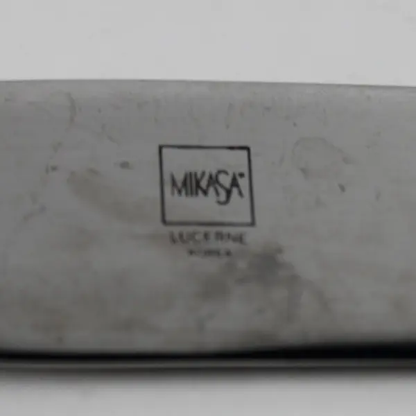 Lot of 6 Mikasa MIS37 Pattern 18/10 SS Steak Knives Serrated Rare HTF 9.25"