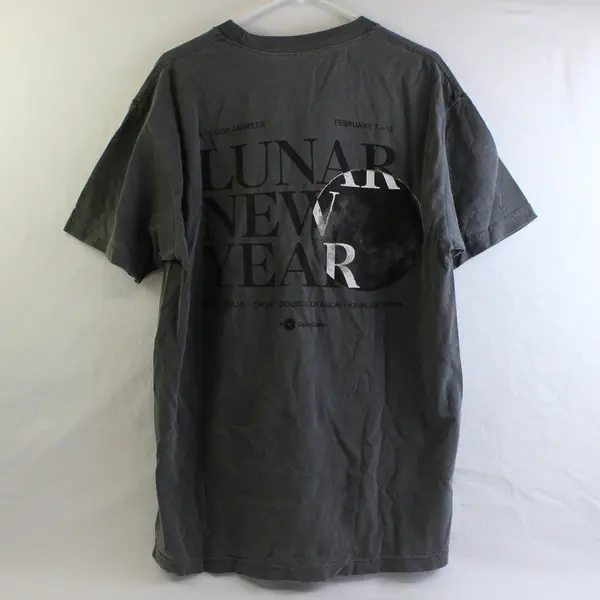 American Apparel Kato Los Angeles Lunar New Year Gray T-Shirt Adult Size Large