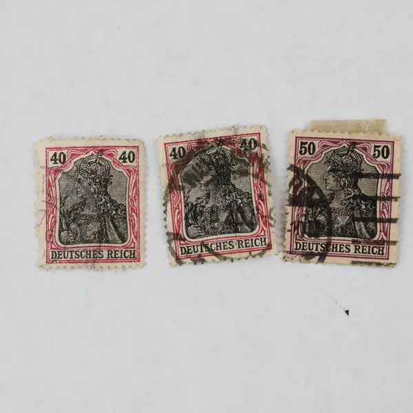 Lot Of 8 Germany Germania 30/40/50 Pfennig 1 Mark 1 1/4 Mark Stamps Used