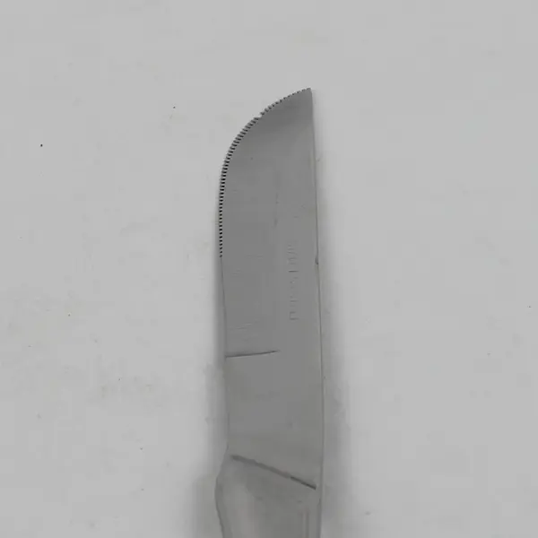 Lot of 6 Japanese Stainless Steel Sword Style Steak Knives Serrated 8.5" Good