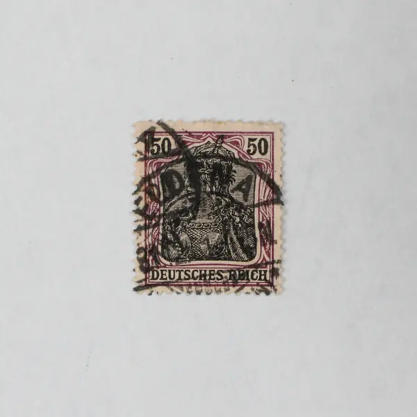 Lot Of 7 Germany Deutsches Reich Germania 30/40/50 Pfennig 1 Mark Stamps Used