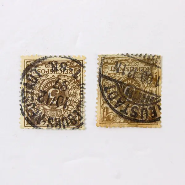 Lot Of 9 Germany Deutsches Reichspost 3 Pfennig Stamps Used 1890s