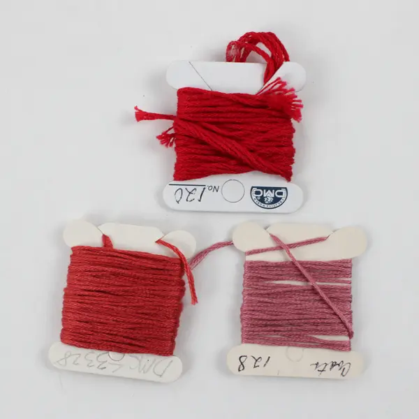 Lot of 35 Embroidery Thread Variety of Red