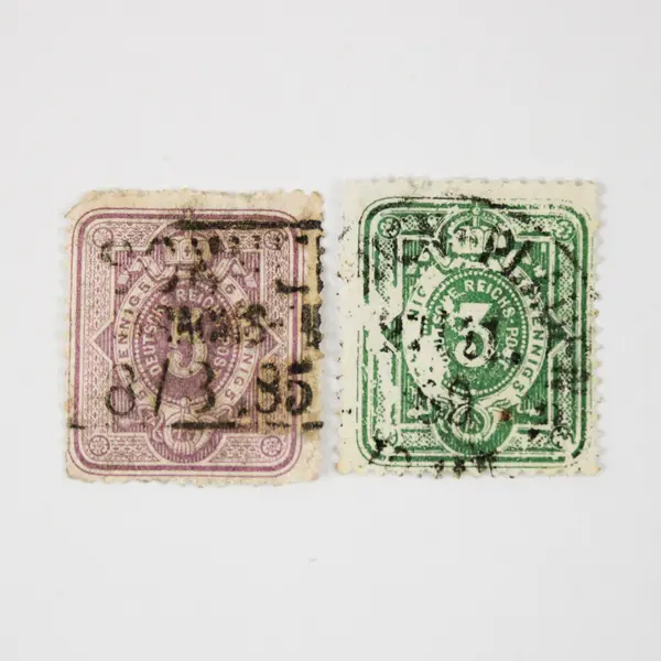 Lot Of 6 Germany Deutsches Reichspost 3 Pfennig 5 Pfennig Stamps Used 1880s