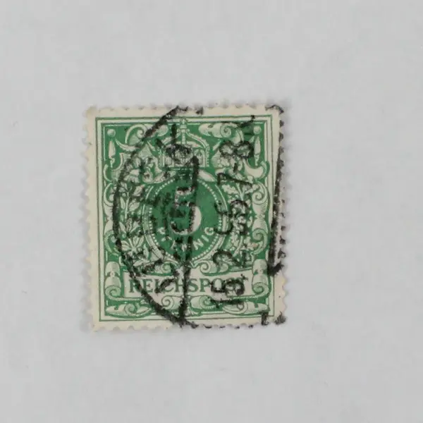 Lot Of 8 Germany Deutsches Reichspost 5 Pfennig Stamps Used 1890s