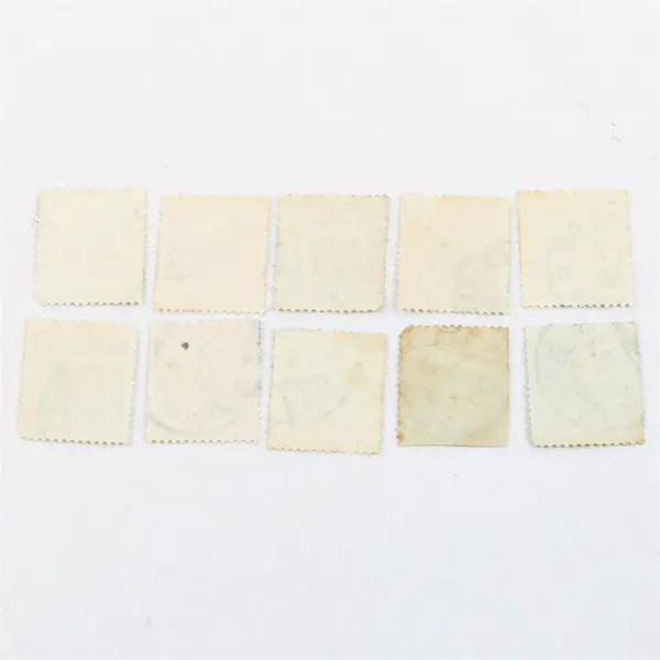 Lot Of 10 Germany Deutsches Reich Imperial Eagle 10/20 Pfennig Stamps Used 1890s