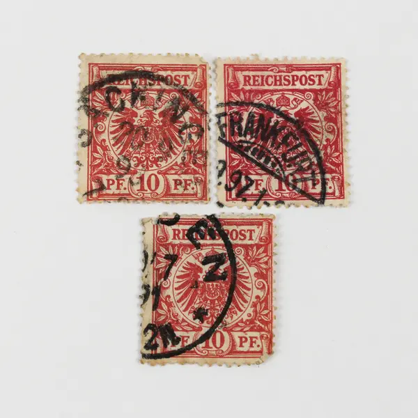 Lot Of 10 Germany Deutsches Reich Imperial Eagle 10/20/50pf Stamps Used 1890s