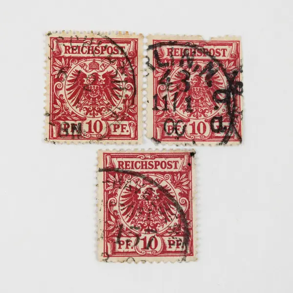 Lot Of 10 Germany Deutsches Reich Imperial Eagle 10/20/50pf Stamps Used 1890s