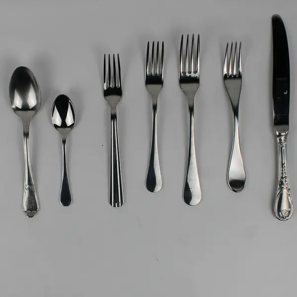 Lot Of 7 Guy Degrenne (Stainless) Flatware Assorted Patterns Knife Spoons Forks