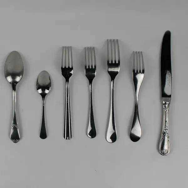 Lot Of 7 Guy Degrenne (Stainless) Flatware Assorted Patterns Knife Spoons Forks