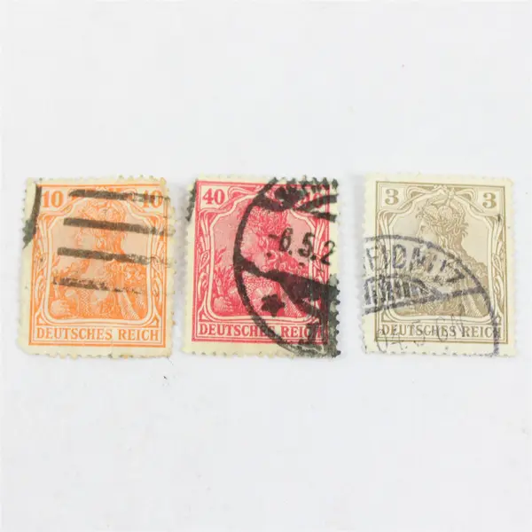 Lot Of 10 Germany Deutsche Reich Germania 2/3/5/10/15/20/40/60/80pf Stamps Used