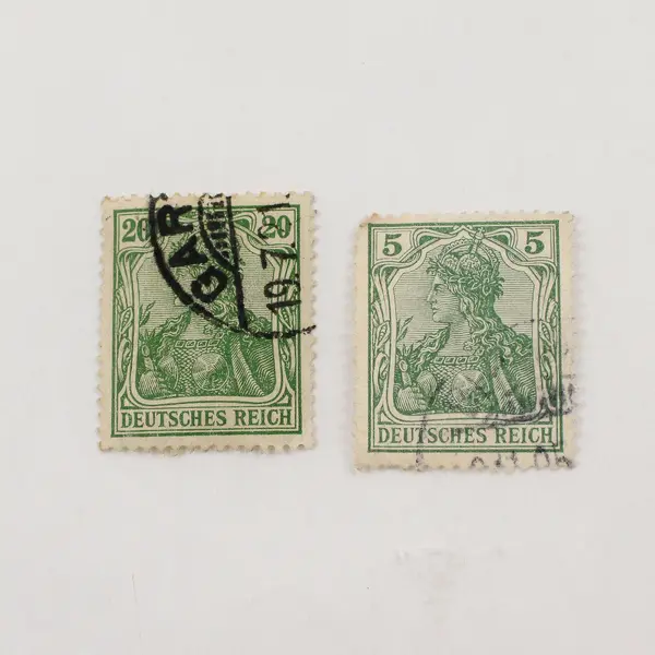 Lot Of 10 Germany Deutsches Reich Germania 2/3/5/10/15/20/40/60pf Stamps Used