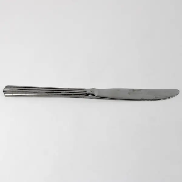 Lot of 3 International Silver (aka Rogers) Stainless Dinner Knives 9" Ribbed 