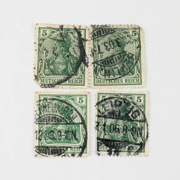 Lot Of 10 Germany Deutsches Reich Germania 3 Pfennig 5 Pfennig Used Stamps