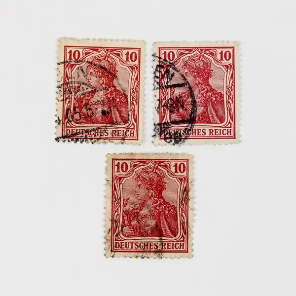 Lot Of 10 Germany Deutsches Reich Germania 10 Pfennig 20 Pfennig Used Stamps