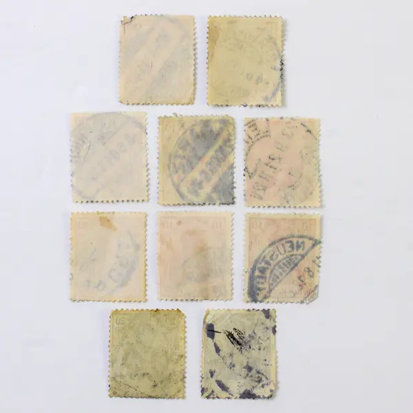 Lot Of 10 Germany Deutsches Reich Germania 10 Pfennig 20 Pfennig Stamps Used