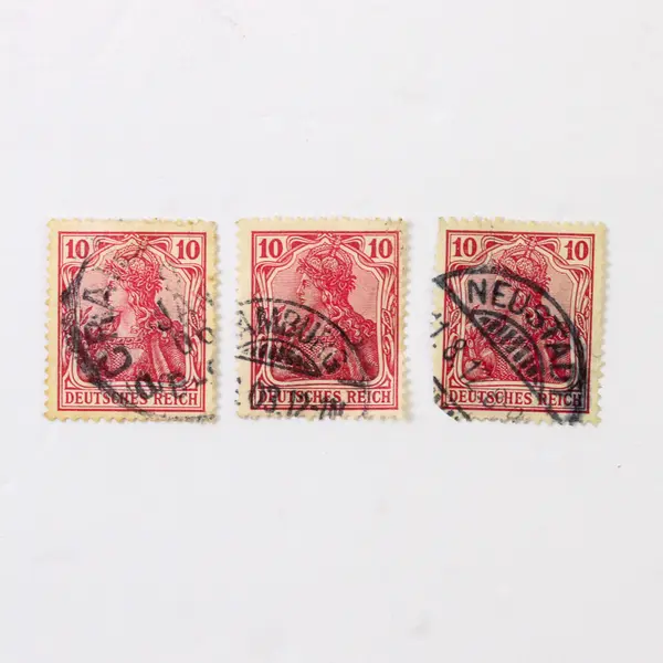 Lot Of 10 Germany Deutsches Reich Germania 10 Pfennig 20 Pfennig Stamps Used