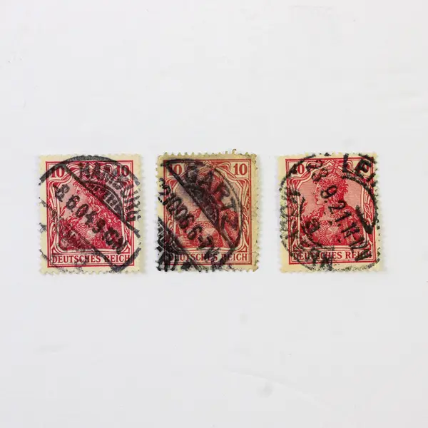 Lot Of 10 Germany Deutsches Reich Germania 10 Pfennig 20 Pfennig Stamps Used