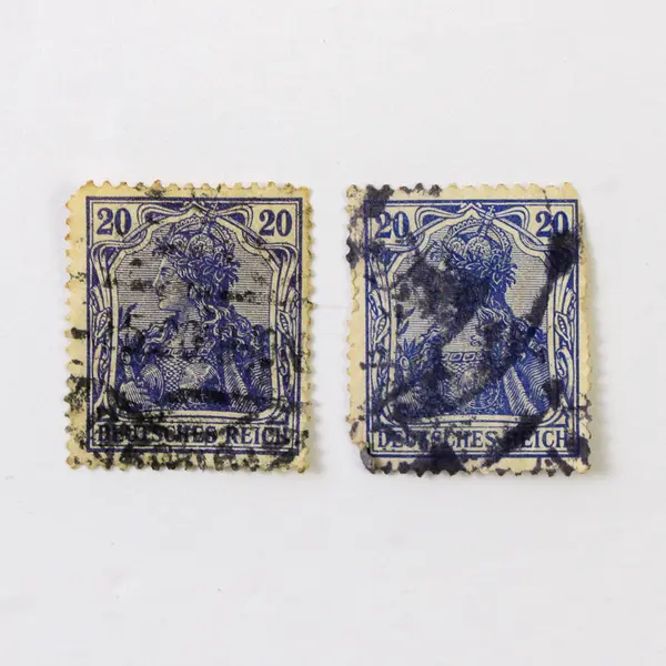 Lot Of 10 Germany Deutsches Reich Germania 10 Pfennig 20 Pfennig Stamps Used