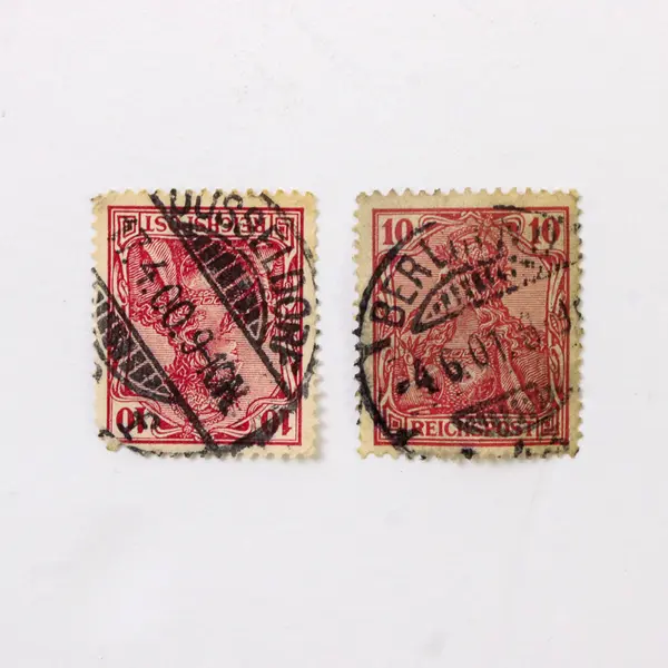 Lot Of 10 Germany Deutsches Reich Germania 10 Pfennig 20 Pfennig Stamps Used