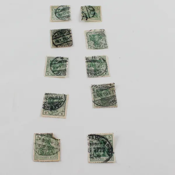 Lot Of 10 Germany Deutsches Reich Germania 5 Pfennig Stamps Used