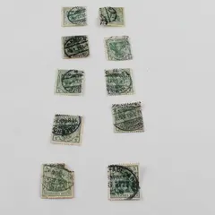 Lot Of 10 Germany Deutsches Reich Germania 5 Pfennig Stamps Used