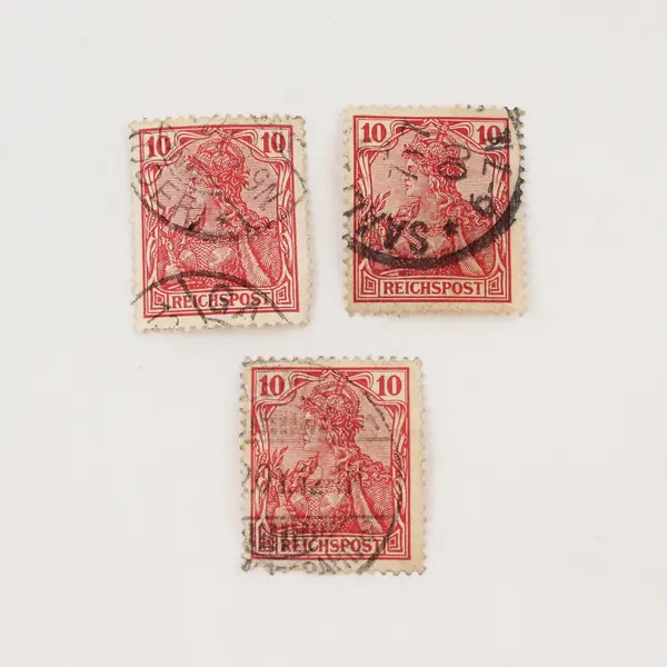 Lot Of 10 Germany Deutsches Reich Germania 10 Pfennig Stamps Used