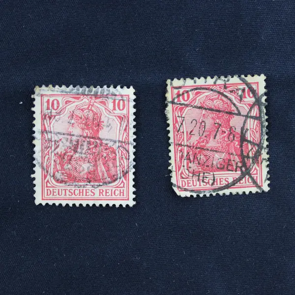 Lot Of 10 Germany  Deutsches Reich Germania 5pf 10pf Stamps Used