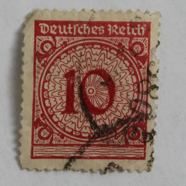 Lot Of 9 Germany Deutsches Reich 10 Pfennig Hyperinflation Stamps Used 1920s