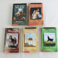 Lot of 5 Scholastic Classics Books Children's Classics Collection PB
