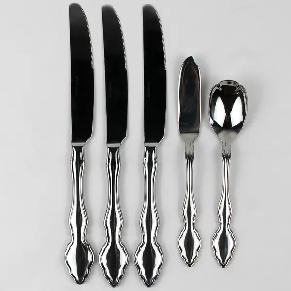 Lot Of 5 Oneida Silver OHS5429  (Stainless) Flatware 4 Knives 1 Sugar Spoons