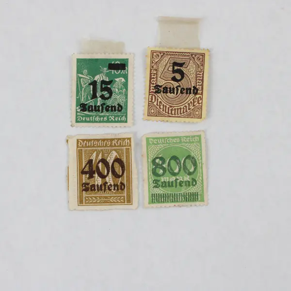 Lot of 4 Germany Deutsches Reich Hyperinflation Saufend Stamps Used 1920s