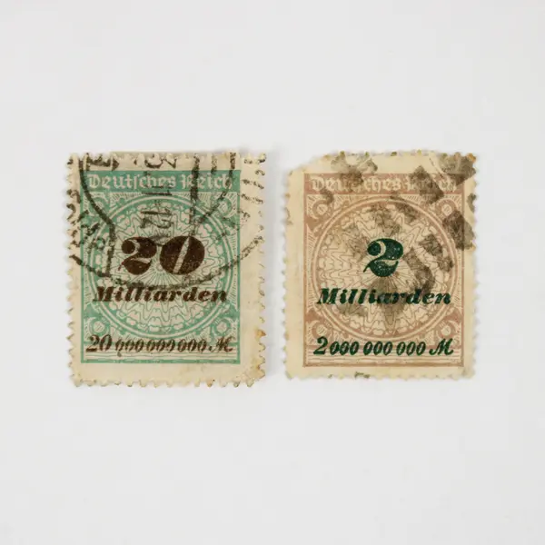 Lot Of 5 Germany 500 Tausend 200 Million 2 Billion 20 Billion Mark Stamps Used 