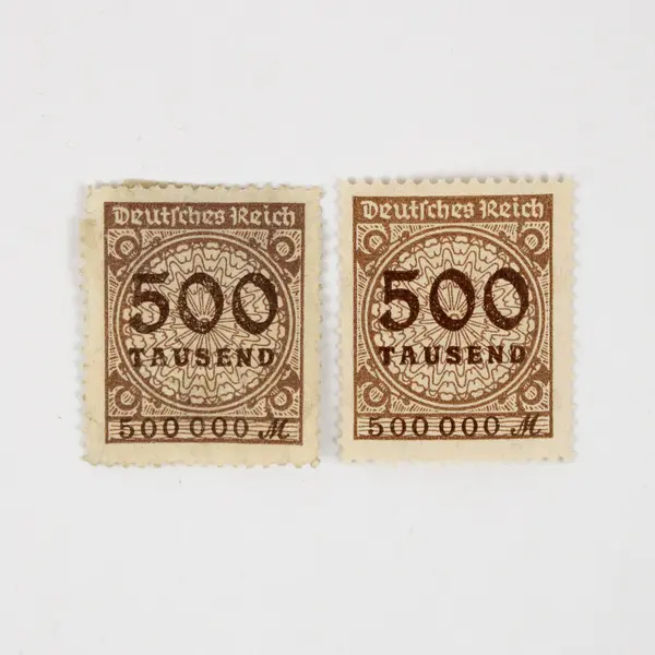 Lot Of 5 Germany 500 Tausend 200 Million 2 Billion 20 Billion Mark Stamps Used 
