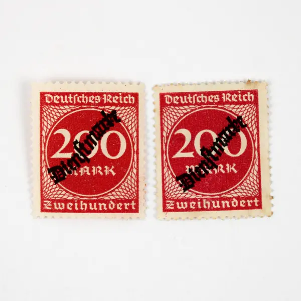 Lot Of 5 Germany Deutsches Reich Dienstmarke Stamps 1920s Hyperinflation 