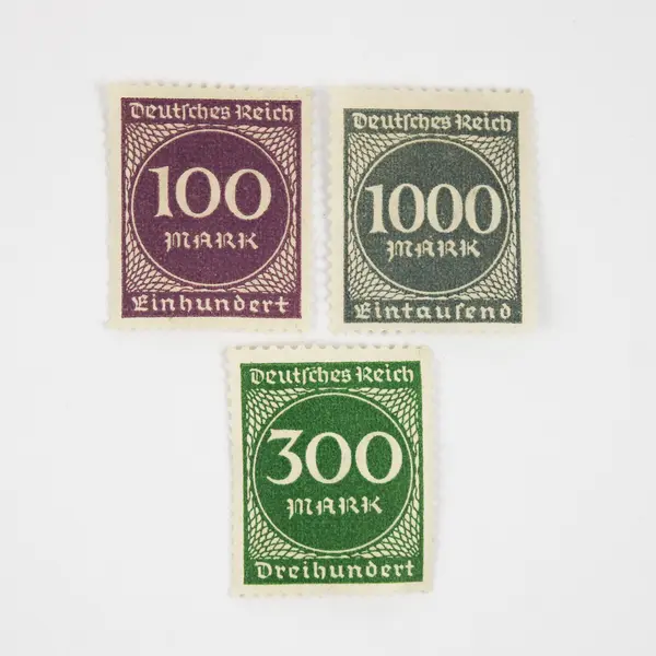 Lot Of 8 Germany 100/200/300/400/1000 Mark Stamps 1920s Hyperinflation 