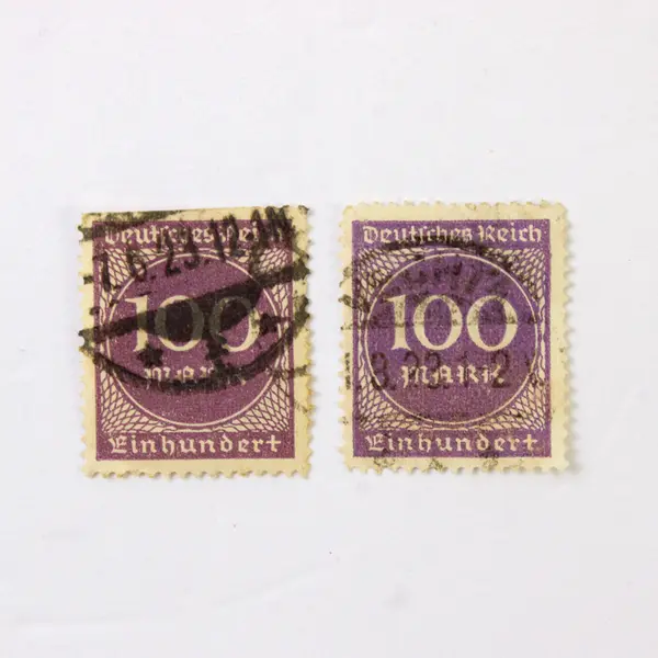 Lot Of 6 Germany Deutsches Reich 100 Mark 50 Tausend Mark Stamps 1920s 