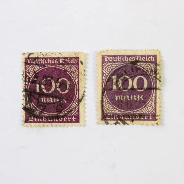 Lot Of 6 Germany Deutsches Reich 100 Mark 50 Tausend Mark Stamps 1920s 