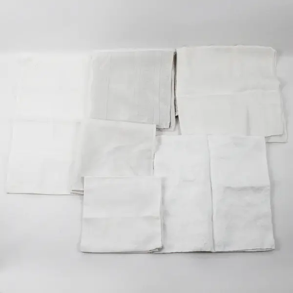 Lot of 26 Linens Kitchen Towels Napkins DIY Fabric Upcycling FLAWED