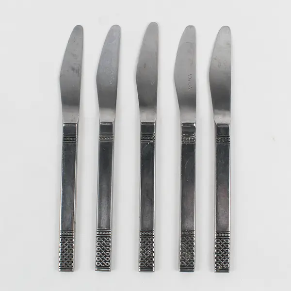 Lot Of 5 Merchandise Service Danika (Stainless) Flatware Dinner Knives 8.75"
