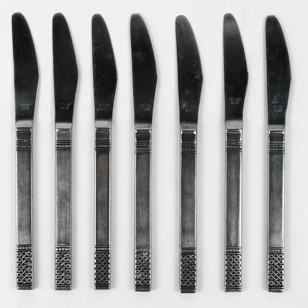 Lot Of 7 Merchandise Service Danika (Stainless) Flatware Dinner Knives 8.75"