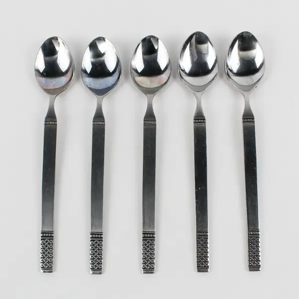 Lot Of 5 Merchandise Service Danika (Stainless) Flatware Iced Tea Spoon 8" Long