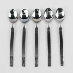Lot Of 5 Merchandise Service Danika (Stainless) Flatware Iced Tea Spoon 8" Long
