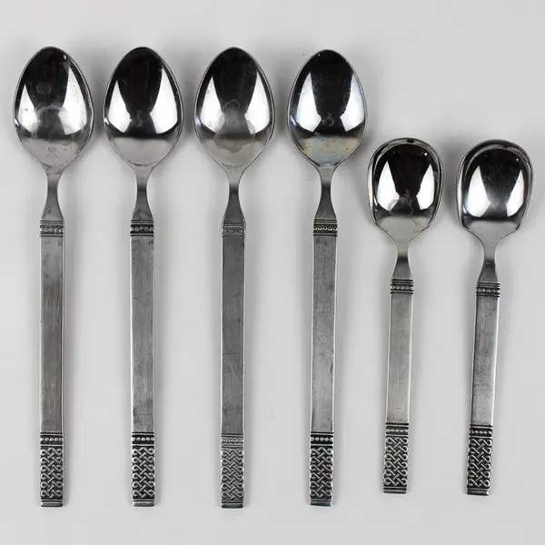 Lot Of 6 Merchandise Service Danika (Stainless) Flatware Iced Tea Spoon & Sugar