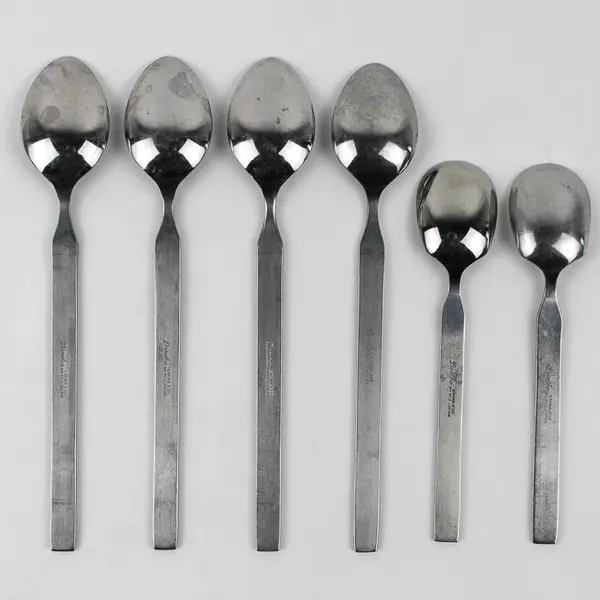 Lot Of 6 Merchandise Service Danika (Stainless) Flatware Iced Tea Spoon & Sugar