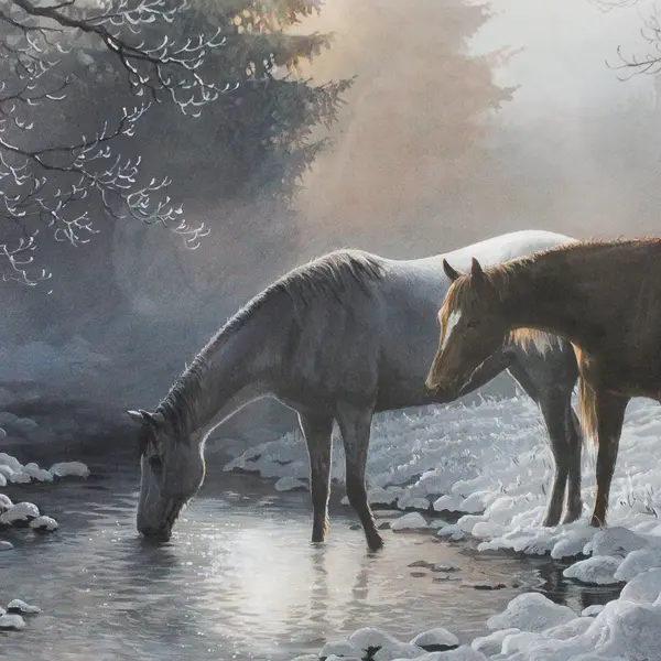 Frosty Morning by Persis Clayton Weirs Art Print Matted and Framed Signed COA