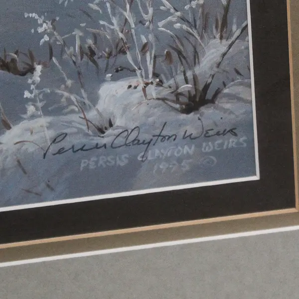 Frosty Morning by Persis Clayton Weirs Art Print Matted and Framed Signed COA
