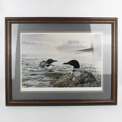 Voice of the Lakes by Marian Anderson Print Matted and Framed Signed